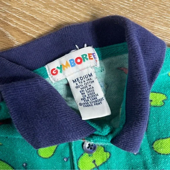 Gymboree Vintage Rare Golf Polo 3T 4T Rainbow Tag - Picture 2 of 6